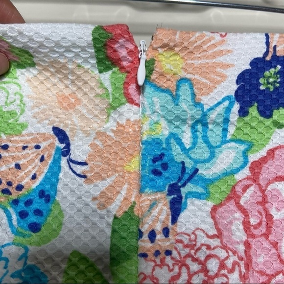 Talbots Floral Knee Length Straight Skirt - Picture 5 of 8